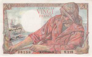 20 Francs 1944 p100a